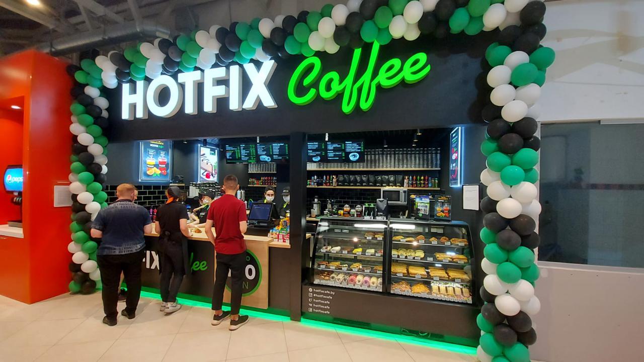 Открытие кофейни Hotfix cafe в городе Полоцке, Республика Беларусь